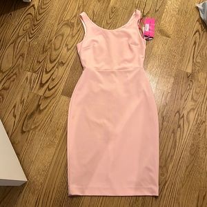 Betsey Johnson Scoop Neck Sleeveless Crepe Midi Dress, NWT size 6